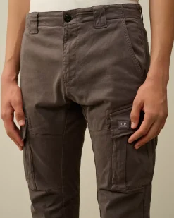 Trousers<C.P. Company Stretch Sateen Ergonomic Cargo Pants Boulevard – Violet