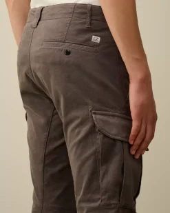 Trousers<C.P. Company Stretch Sateen Ergonomic Cargo Pants Boulevard – Violet