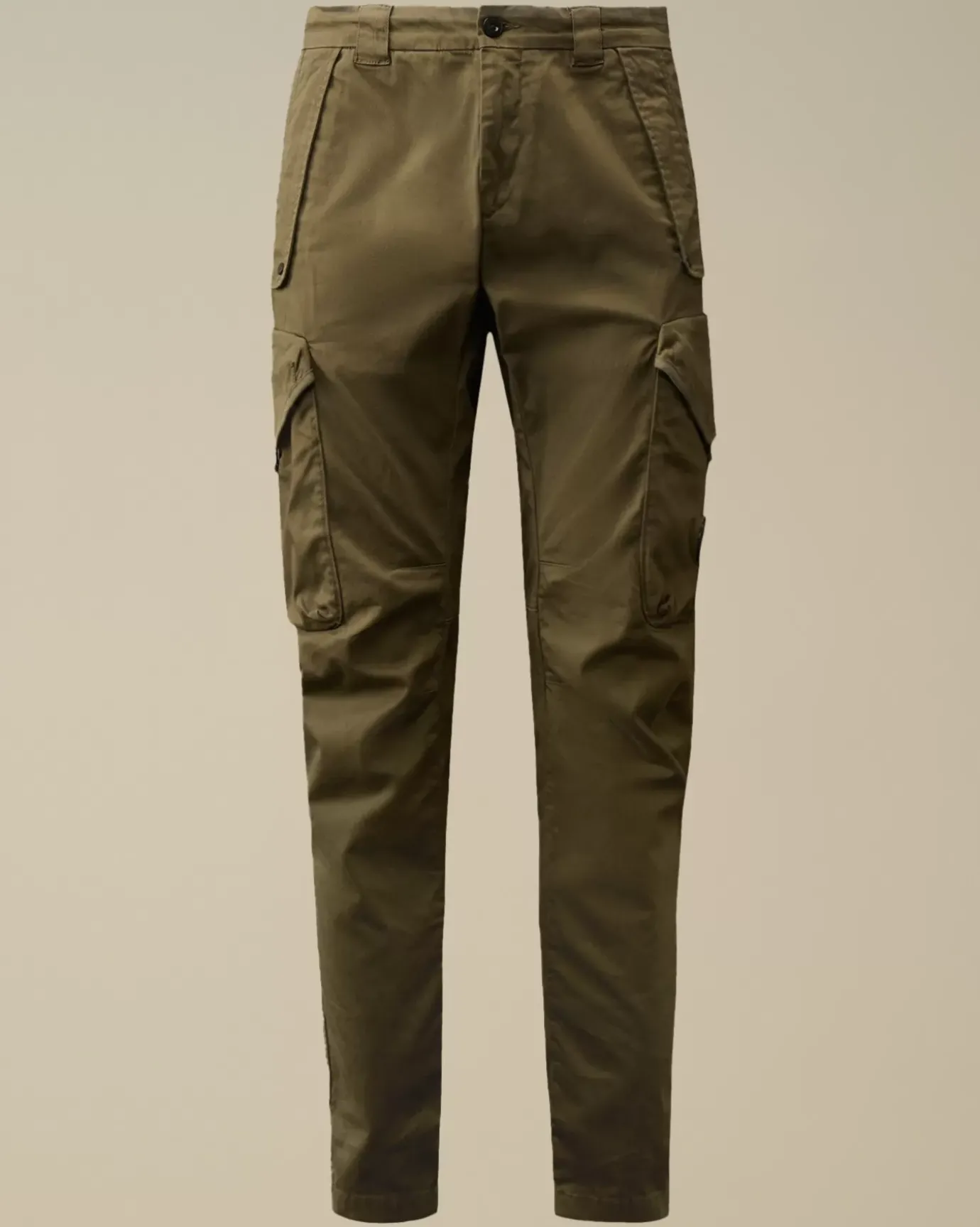 Trousers<C.P. Company Stretch Sateen Ergonomic Lens Cargo Pants Ivy Green