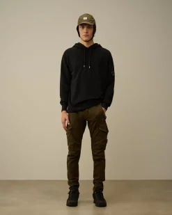 Trousers<C.P. Company Stretch Sateen Ergonomic Lens Cargo Pants Ivy Green