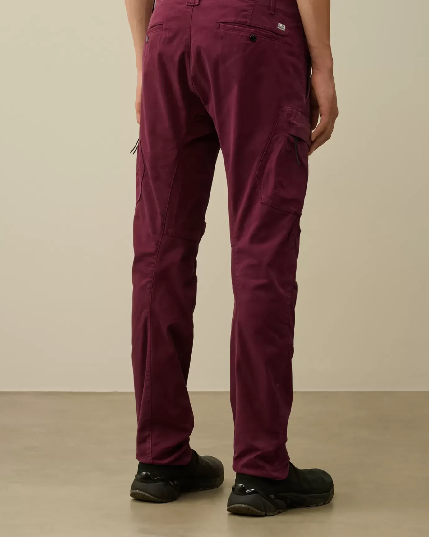 Trousers<C.P. Company Stretch Sateen Ergonomic Lens Cargo Pants Potent Purple