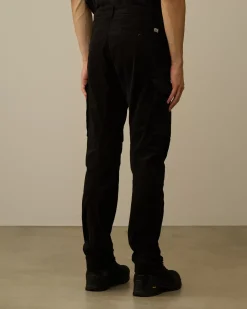 Trousers<C.P. Company Stretch Sateen Ergonomic Cargo Pants Black