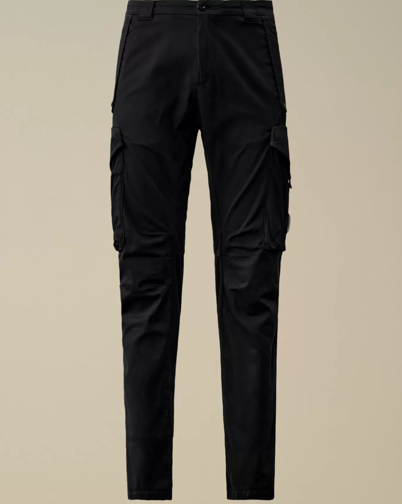 Trousers<C.P. Company Stretch Sateen Ergonomic Lens Cargo Pants Total Eclipse – Blue