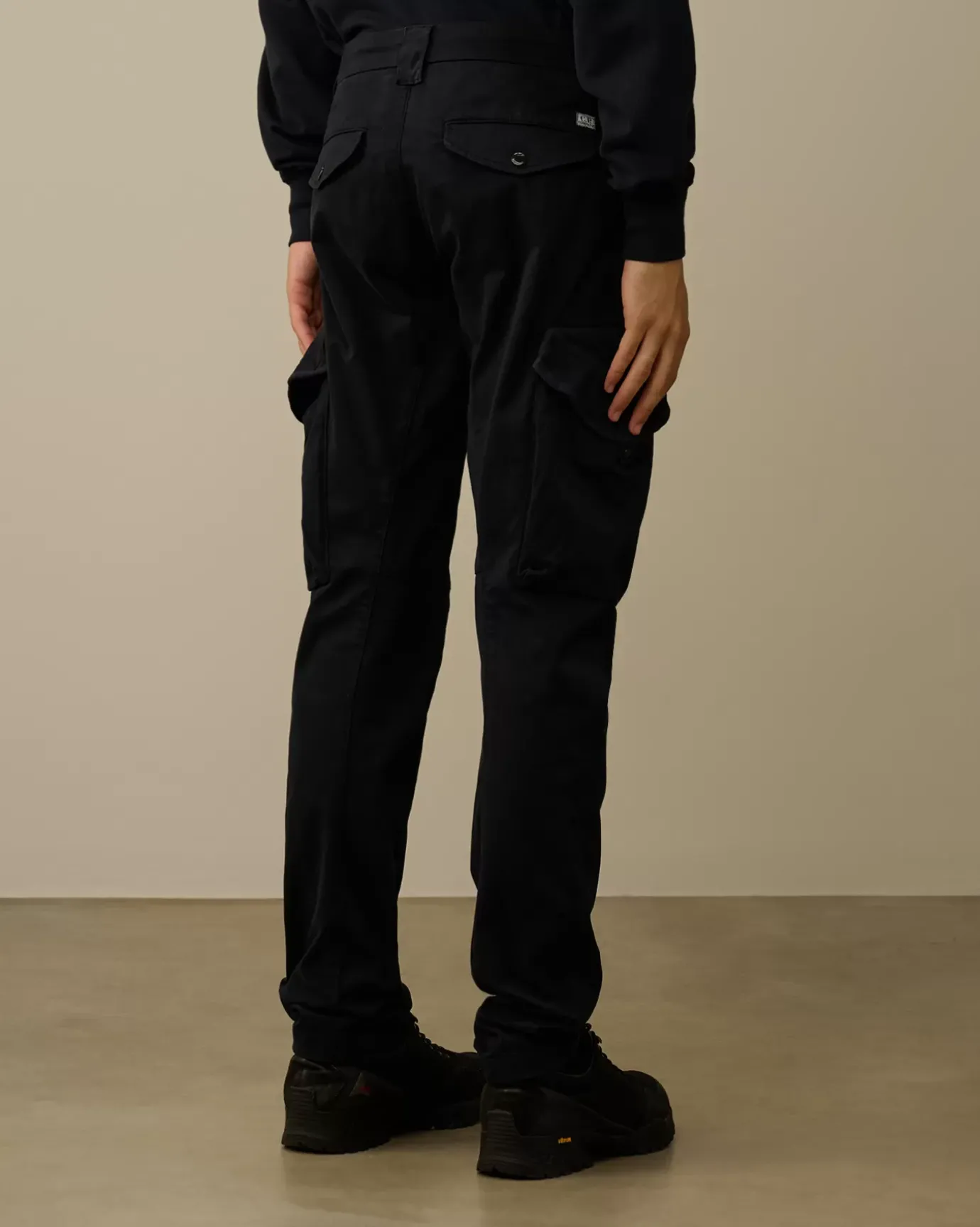 Trousers<C.P. Company Stretch Sateen Ergonomic Lens Cargo Pants Total Eclipse – Blue