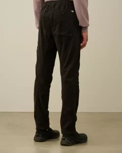 Trousers<C.P. Company Stretch Sateen Ergonomic Lens Single Cargo Pants Black