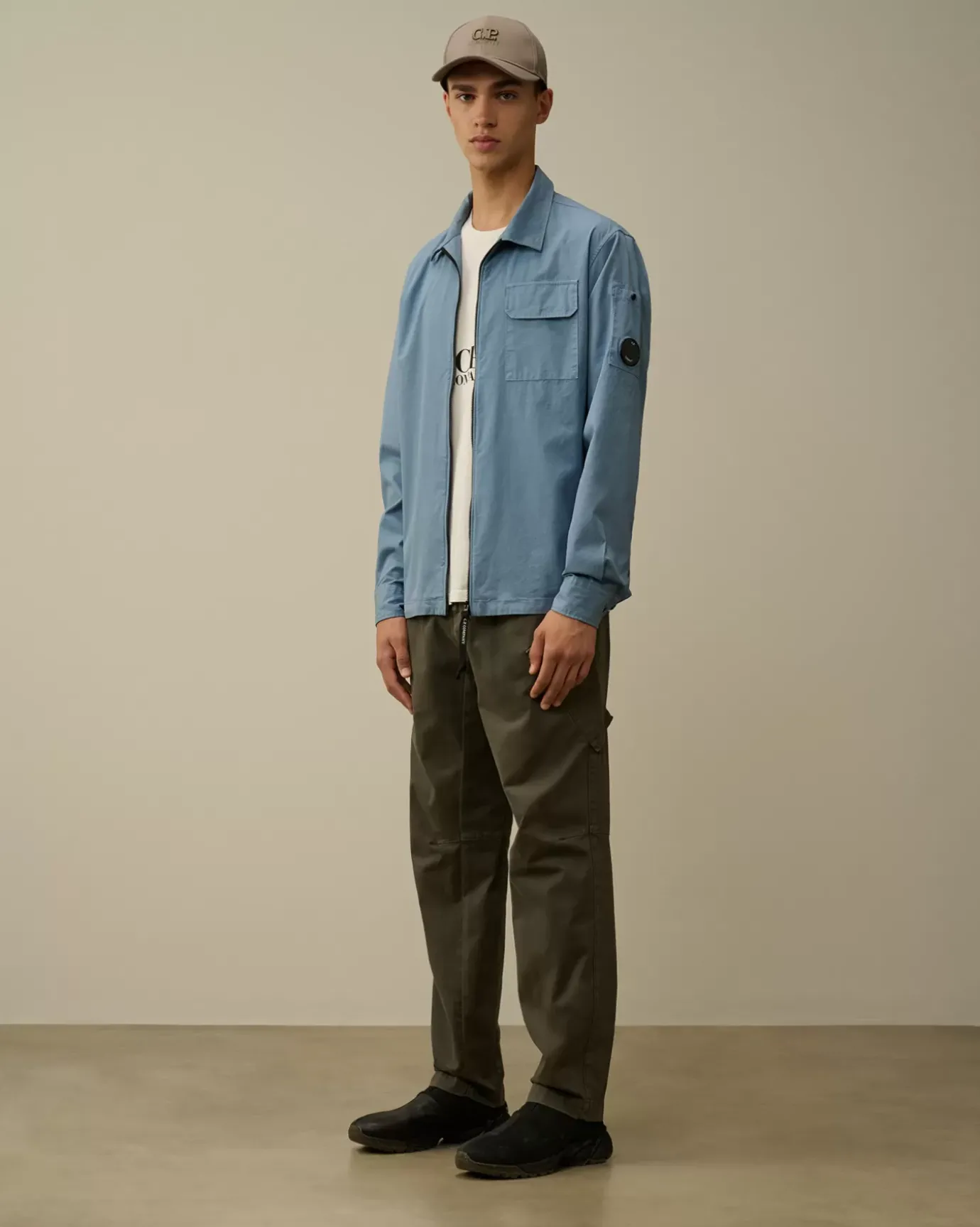 Trousers<C.P. Company Stretch Sateen Loose Chino Pants Grape Leaf – Green