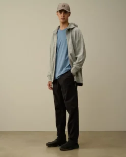 Trousers<C.P. Company Stretch Sateen Loose Chino Pants Black Sand