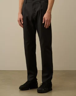 Trousers<C.P. Company Superior Structure Stretch Loose Pants Black Sand