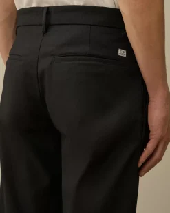 Trousers<C.P. Company Superior Structure Stretch Loose Pants Black Sand