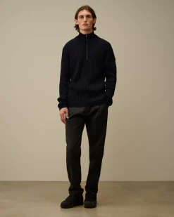 Trousers<C.P. Company Superior Structure Stretch Loose Pants Black Sand