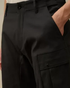 Trousers<C.P. Company Superior Structure Stretch Regular Cargo Pants Black Sand
