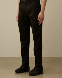 Trousers<C.P. Company Superior Structure Stretch Regular Cargo Pants Black