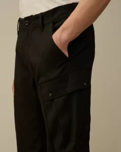 Trousers<C.P. Company Superior Structure Stretch Regular Cargo Pants Black