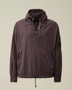 Overshirt<C.P. Company Taylon-L Half Zipped Hooded Overshirt Boulevard – Violet