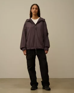 Overshirt<C.P. Company Taylon-L Half Zipped Hooded Overshirt Boulevard – Violet
