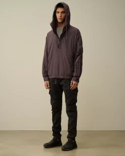 Overshirt<C.P. Company Taylon-L Half Zipped Hooded Overshirt Boulevard – Violet