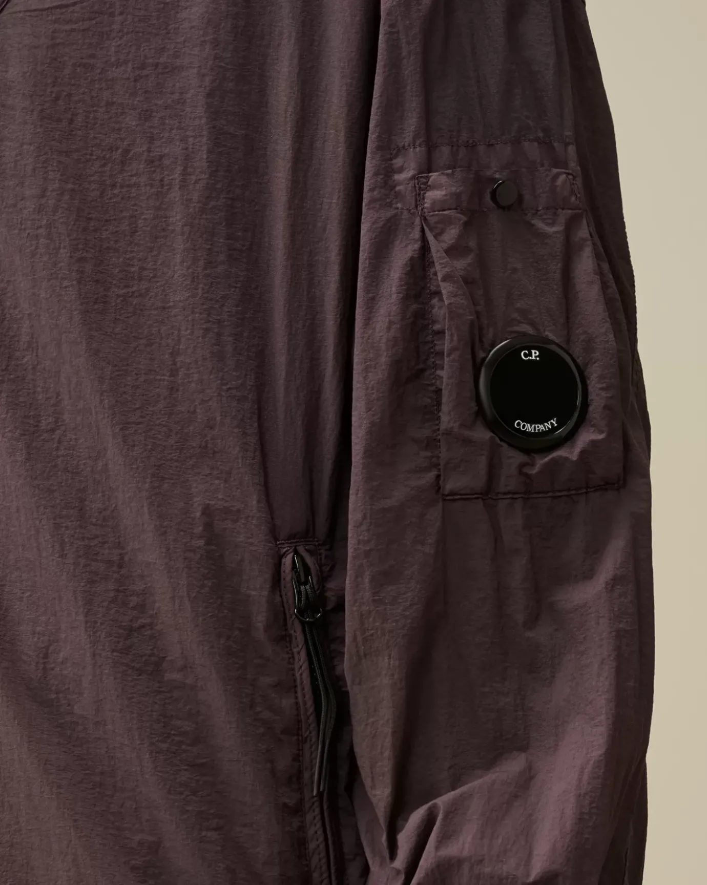 Overshirt<C.P. Company Taylon-L Half Zipped Hooded Overshirt Boulevard – Violet