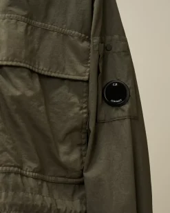 Overshirt<C.P. Company Taylon-P Hooded Overshirt Grape Leaf – Green