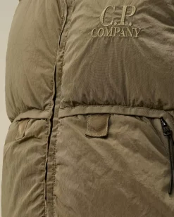 Clothing 2-3<C.P. Company U16 Chrome-R Padded Logo Vest Walnut – Beige