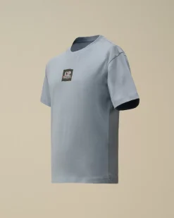 Clothing 10-14<C.P. Company U16 Cotton Jersey 30/1 British Sailor T-Shirt Flint Stone – Blue