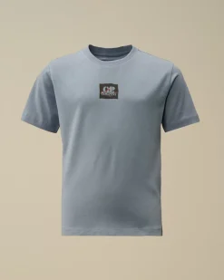 Clothing 10-14<C.P. Company U16 Cotton Jersey 30/1 British Sailor T-Shirt Flint Stone – Blue