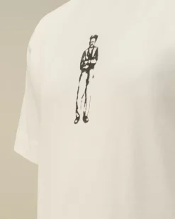 Clothing 2-3<C.P. Company U16 Cotton Jersey 30/1 British Sailor Logo T-Shirt Gauze White