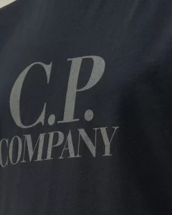 Clothing 10-14<C.P. Company U16 Cotton Jersey 30/1 Goggle T-Shirt Total Eclipse – Blue