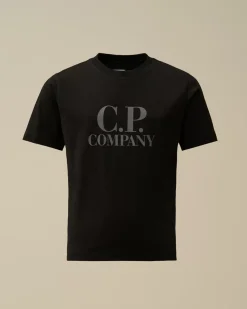 Clothing 10-14<C.P. Company U16 Cotton Jersey 30/1 Goggle T-Shirt Black