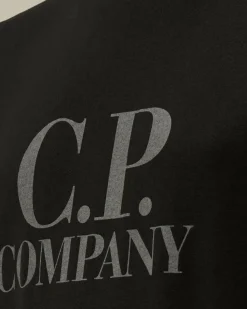 Clothing 2-3<C.P. Company U16 Cotton Jersey 30/1 Goggle T-Shirt Black