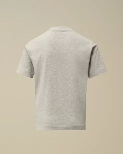 Clothing 10-14<C.P. Company U16 Cotton Jersey 30/1 Label Style T-Shirt Grey Melange