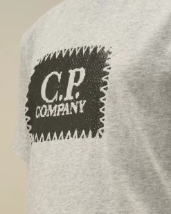 Clothing 4-8<C.P. Company U16 Cotton Jersey 30/1 Label Style T-Shirt Grey Melange