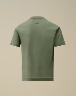 Clothing 10-14<C.P. Company U16 Cotton Jersey 30/1 Logo T-Shirt Artichoke Green
