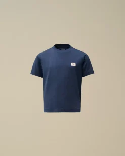 Clothing 2-3<C.P. Company U16 Cotton Jersey 30/1 Logo T-Shirt Estate Blue
