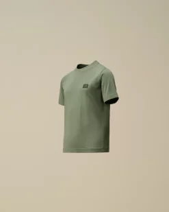 Clothing 2-3<C.P. Company U16 Cotton Jersey 30/1 Logo T-Shirt Artichoke Green