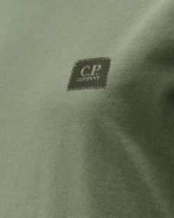 Clothing 2-3<C.P. Company U16 Cotton Jersey 30/1 Logo T-Shirt Artichoke Green