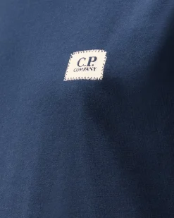 Clothing 10-14<C.P. Company U16 Cotton Jersey 30/1 Logo T-Shirt Estate Blue
