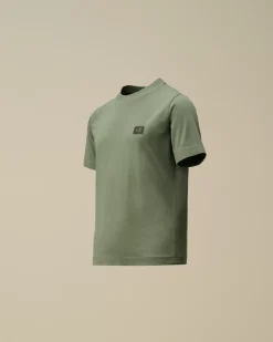 Clothing 4-8<C.P. Company U16 Cotton Jersey 30/1 Logo T-Shirt Artichoke Green