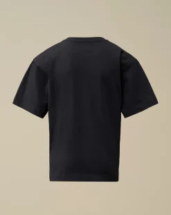 Clothing 10-14<C.P. Company U16 Cotton Jersey 30/1 Maxi Logo T-Shirt Total Eclipse – Blue