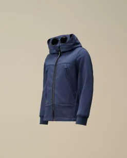 Clothing 4-8<C.P. Company U16 C.P. Shell-R Goggle Jacket Estate Blue