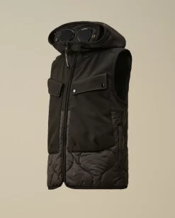 Clothing 10-14<C.P. Company U16 C.P. Shell-R Mixed Goggle Vest Black