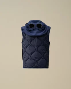 Clothing 4-8<C.P. Company U16 C.P. Shell-R Mixed Goggle Vest Estate Blue