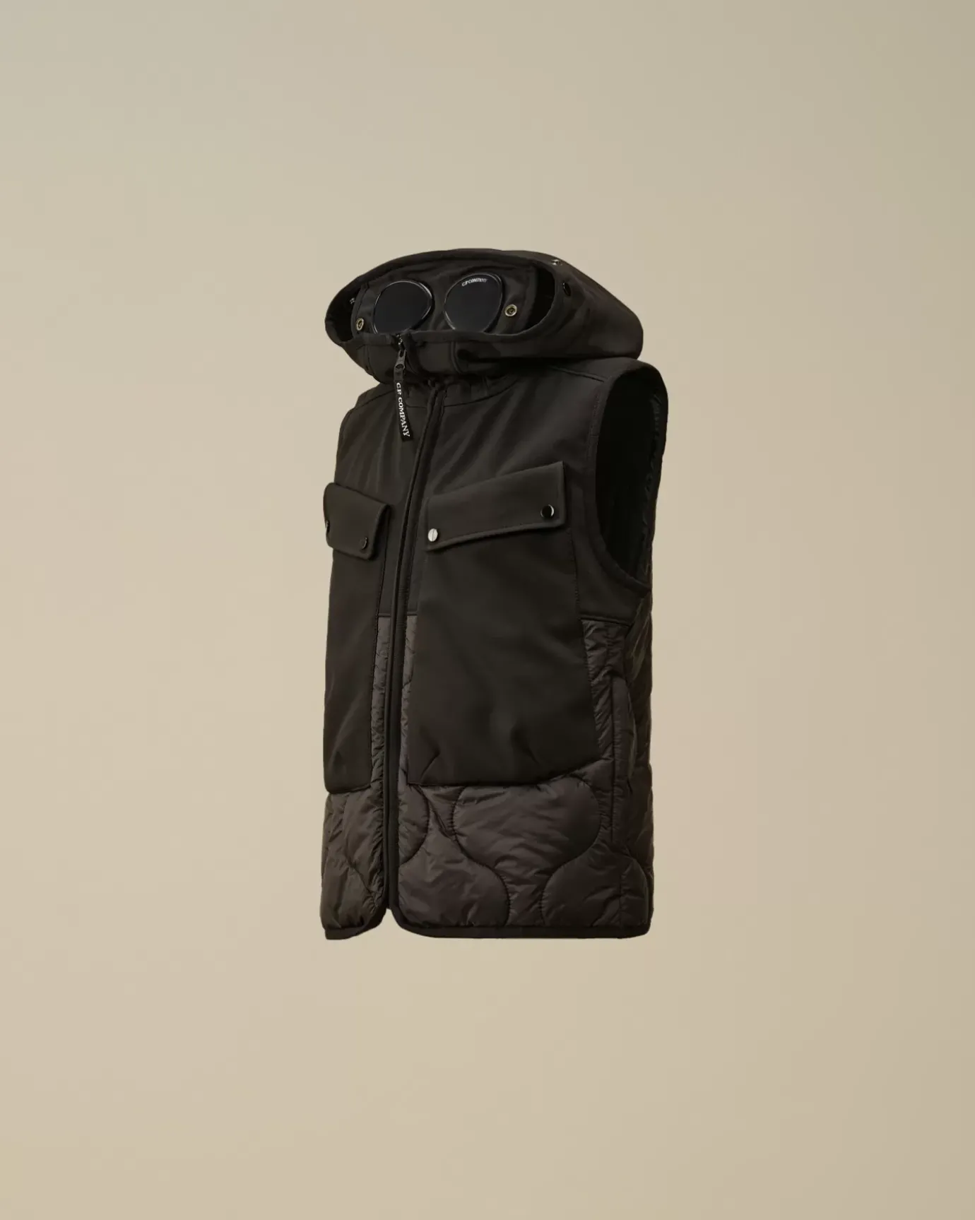 Clothing 4-8<C.P. Company U16 C.P. Shell-R Mixed Goggle Vest Black