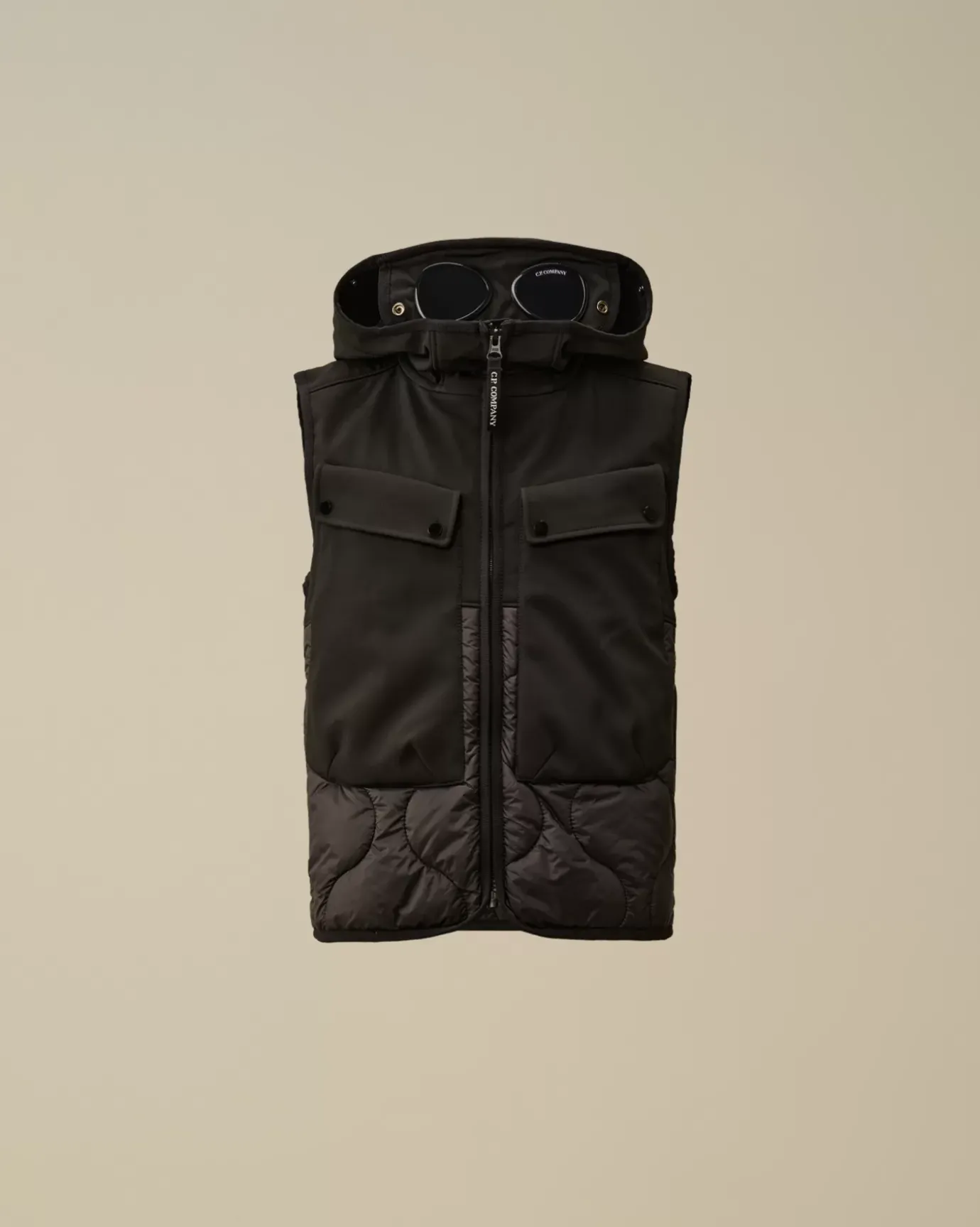 Clothing 4-8<C.P. Company U16 C.P. Shell-R Mixed Goggle Vest Black