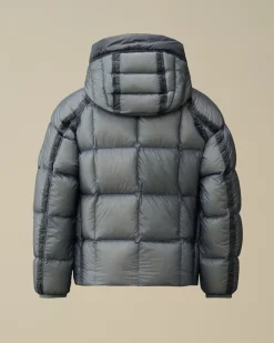 Clothing 10-14<C.P. Company U16 D.D. Shell Ripstop Hooded Down Jacket Flint Stone – Blue