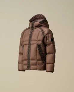 Clothing 4-8<C.P. Company U16 D.D. Shell Ripstop Hooded Down Jacket Purple Dove