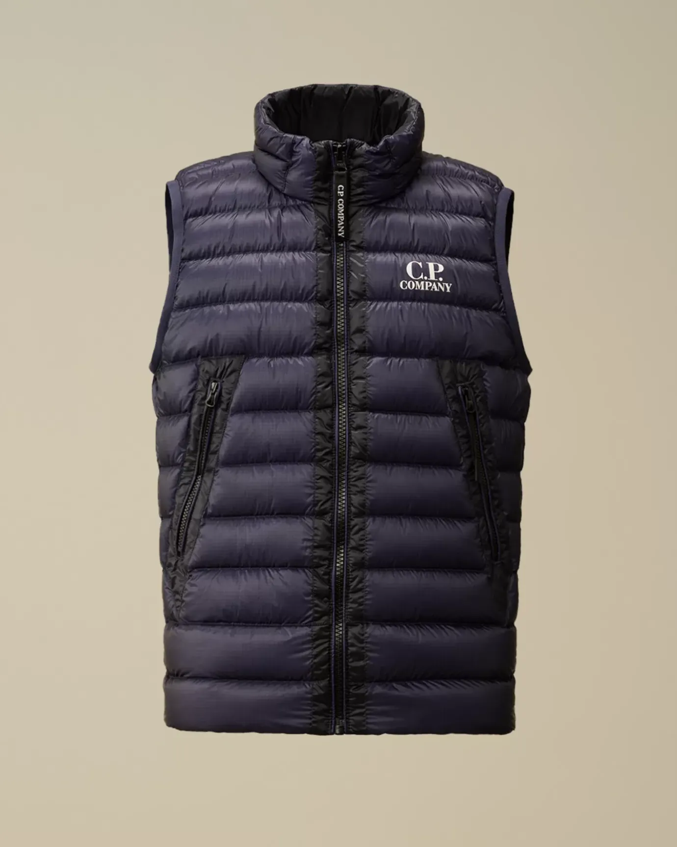 Clothing 10-14<C.P. Company U16 D.D. Shell Ripstop Logo Down Vest Estate Blue