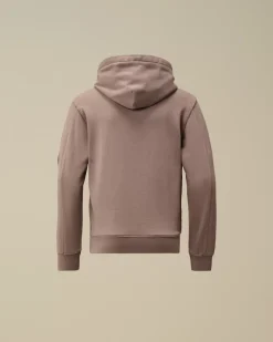Clothing 4-8<C.P. Company U16 Diagonal Fleece Hooded Sweatshirt Purple Dove