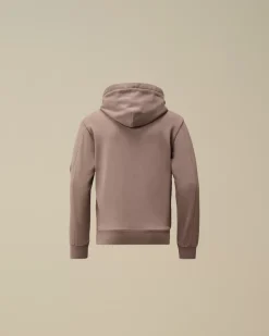 Clothing 2-3<C.P. Company U16 Diagonal Fleece Hooded Sweatshirt Purple Dove