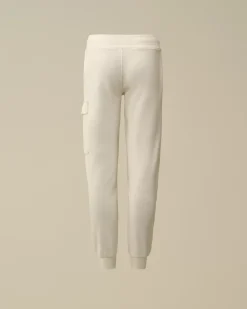 Clothing 2-3<C.P. Company U16 Diagonal Fleece Lens Sweatpants Gauze White