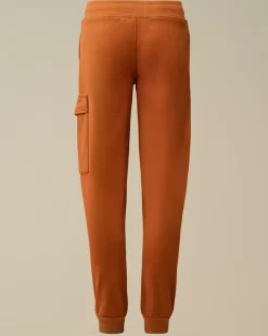 Clothing 10-14<C.P. Company U16 Diagonal Fleece Lens Sweatpants Bombay Brown